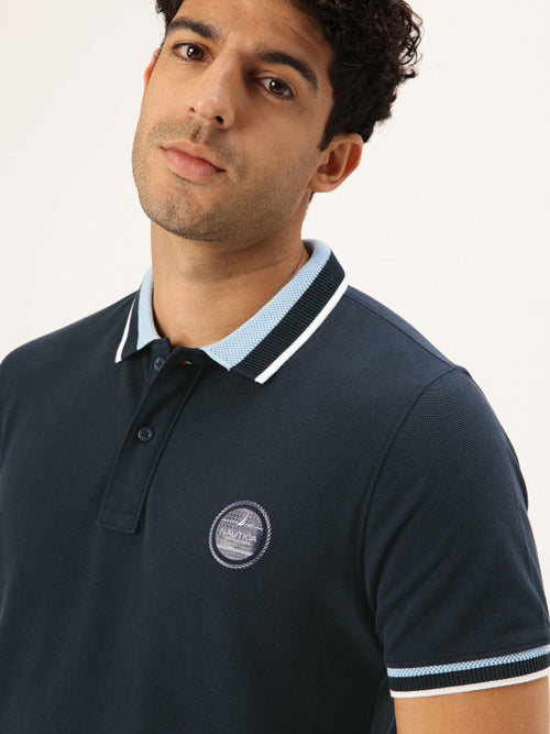 Men's Classic Fit Polo Collar Cotton T-Shirt