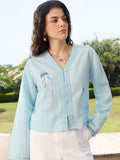 Mandarin Collar Casual Shirt